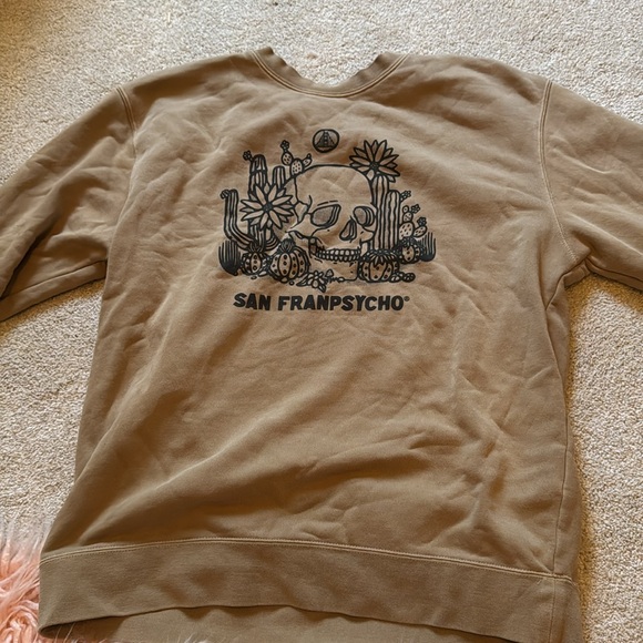 Sanfranpsycho sweatshirt crewneck skull and cactus - Picture 2 of 4